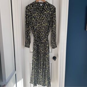 Chico's Women's Printed Maxi-Length Shirtdress EUC